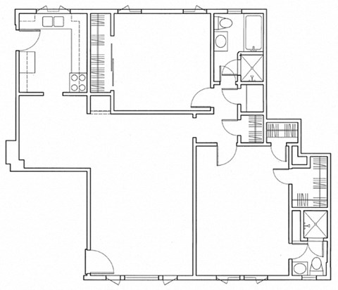 Two Bedroom Apartment Floor Plan